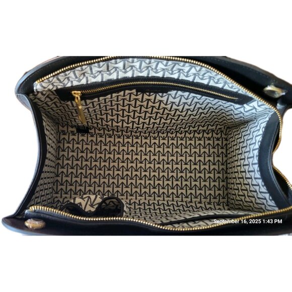 Moncrief Robbie Black Italian Leather Large Bag - Picture 5 of 8